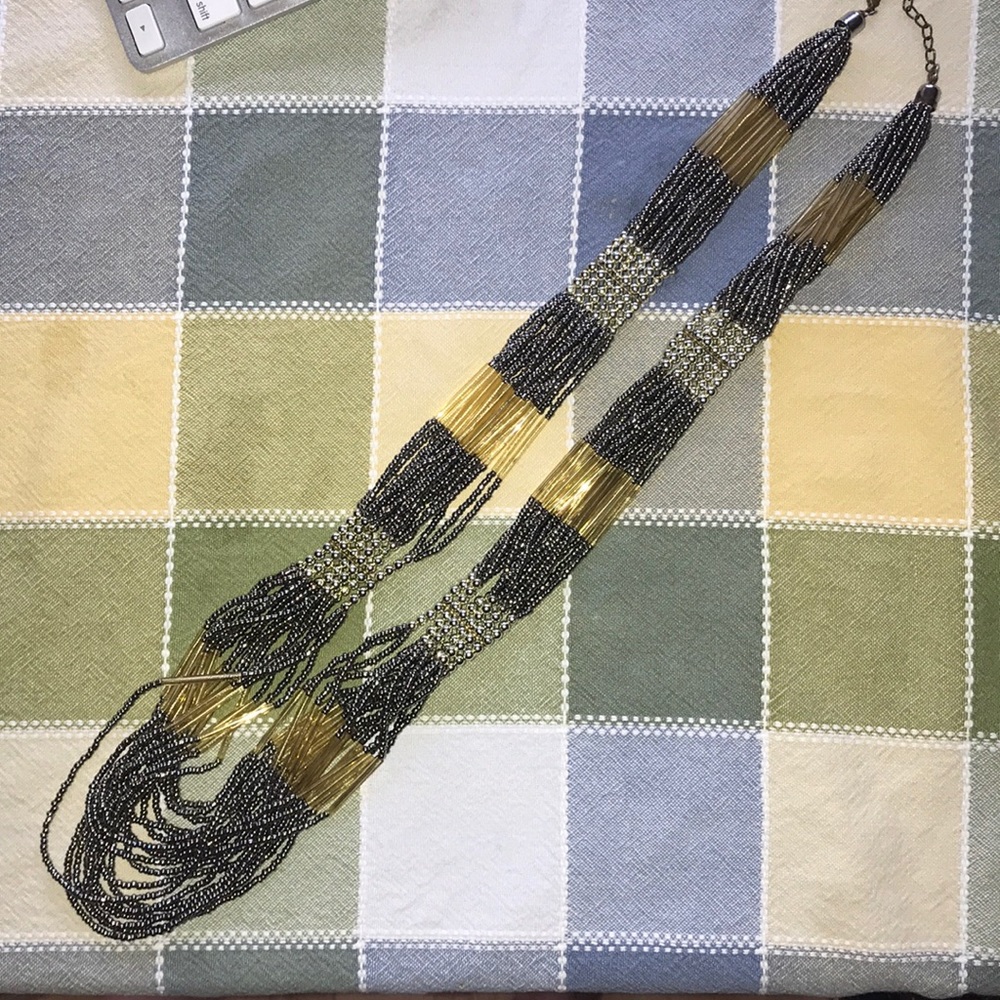 Long layered necklace